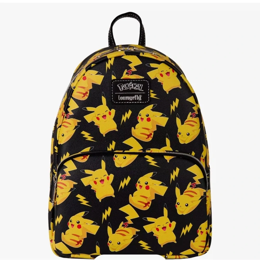 Loungefly Pokemon Pikachu All-Over Print Mini Backpack GameStop Exclusive NWT